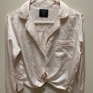 Button down silk blouse